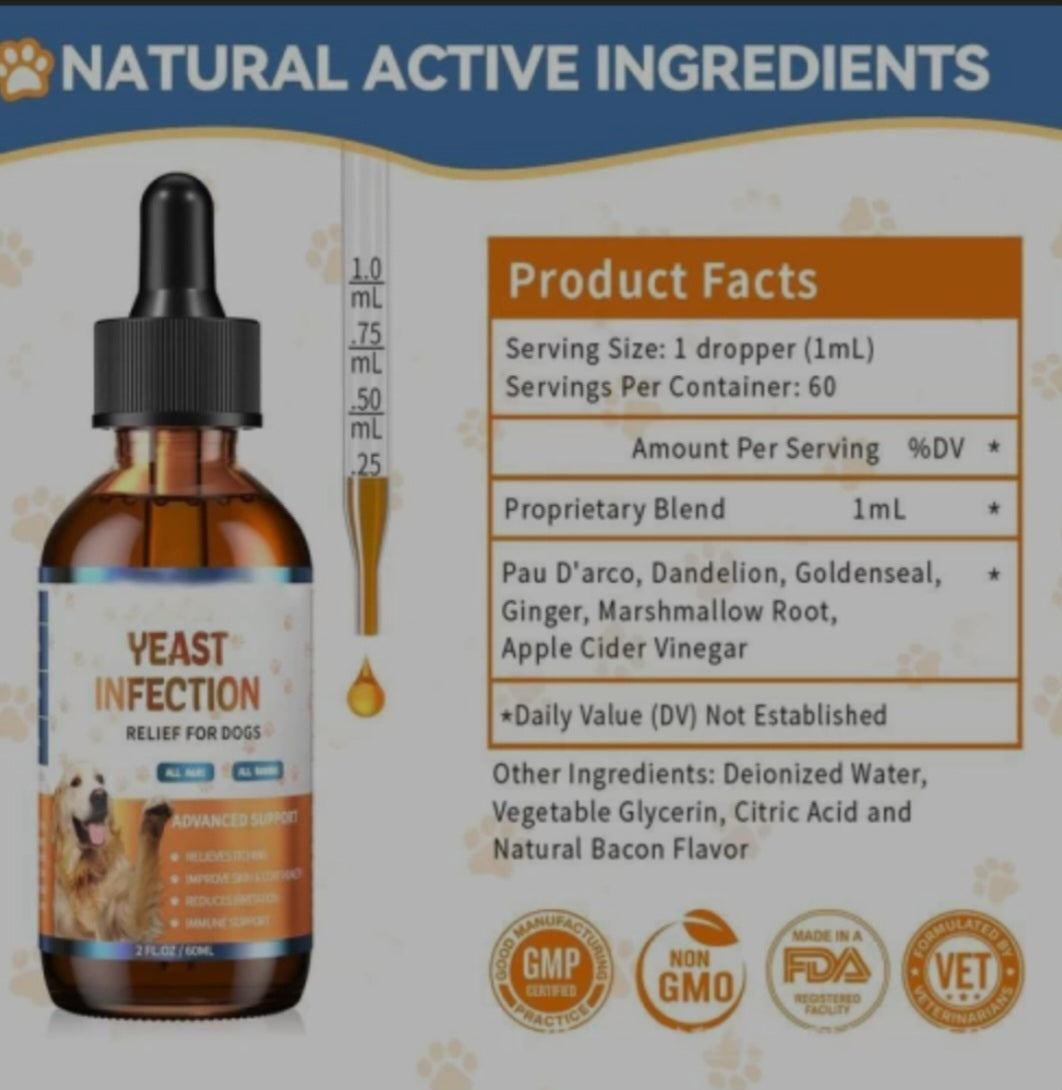 MedyDOGS - Yeast Infection Relief for Dogs – Advanced Liquid Formula